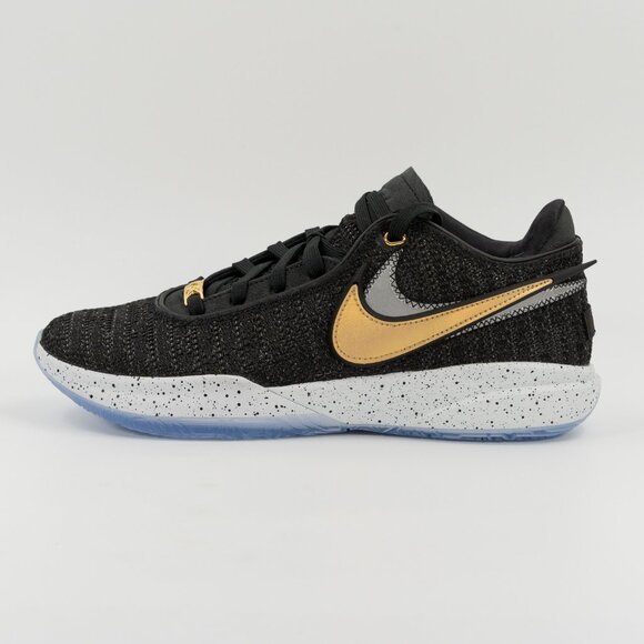 Nike Men\'s Lebron XX 20 Fab 5 \'Black Metallic Gold\' Basketball Shoe DJ5423-003 main image 9